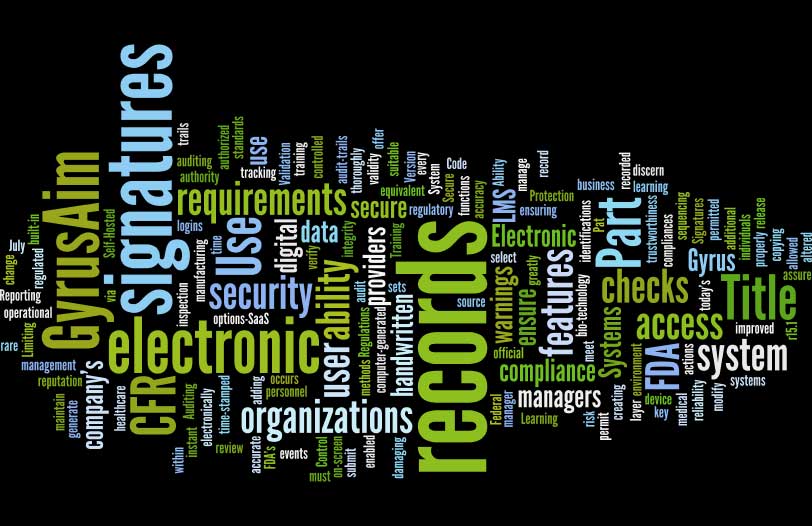 Ensuring 21 CFR Compliance with GyrusAim LMS